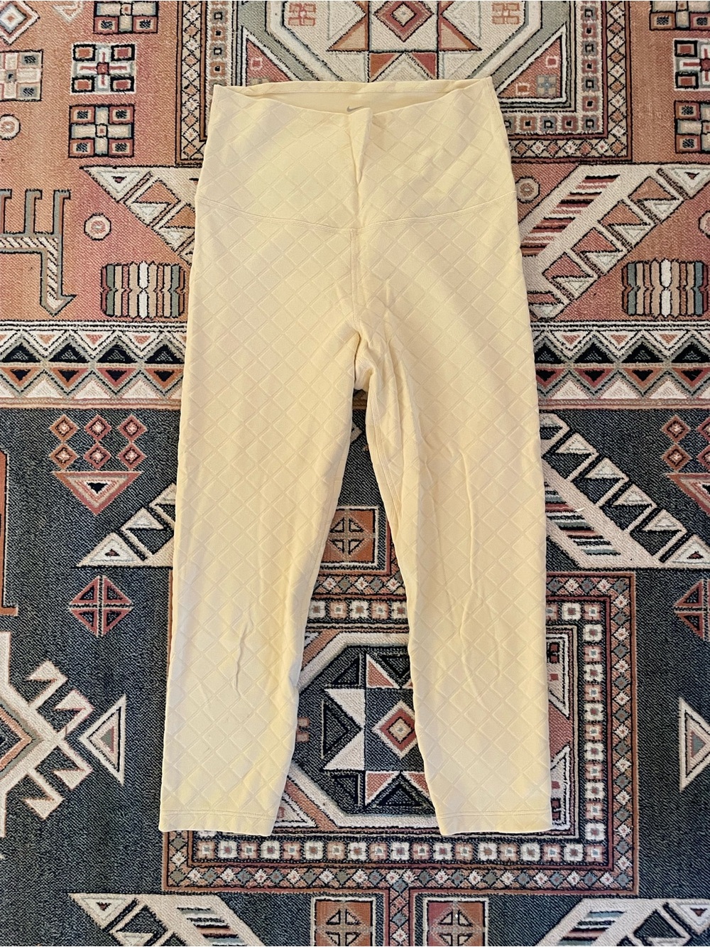 Nike Yellow Quilted Leggings